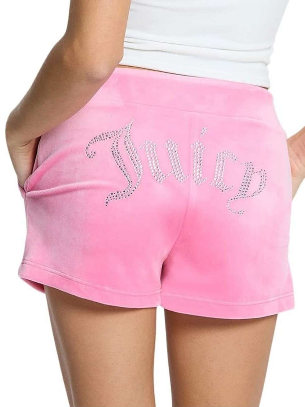 Juicy Couture "BIG BLING" Velour Track Shorts